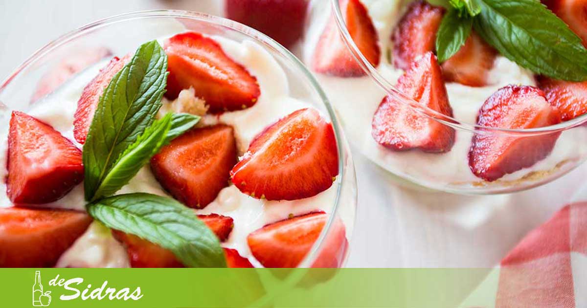 Fresas De Candamo Con Nata